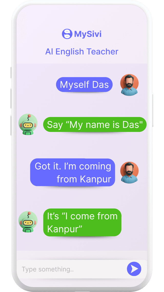 Arya AI chat screen mockup